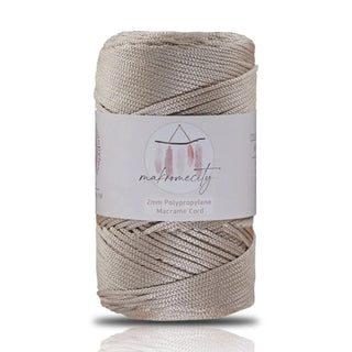 Makromecity Premium, 2 mm Polyester Makrome İpi, Poliproplen 200gram 230 Metre