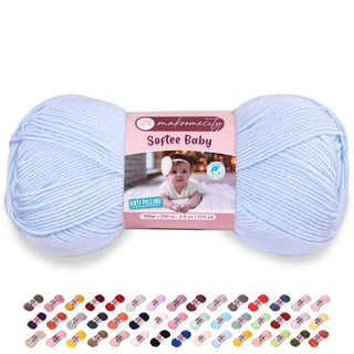 Softee Bebek İpliği, Üstün Kalitede, Tüylenme Önleyici Akrilik