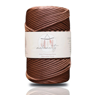 Makromecity Premium, 3 mm Polyester Makrome İpi, Poliproplen 250gram 120 Metre