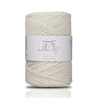 Makromecity Koton, Pamuk Zincir Makrome İpi, 2mm 200gram 150 metre
